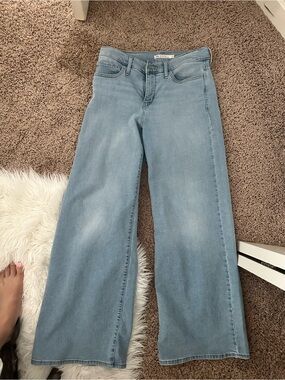 Levi's Light Blue Wide Leg Jeans